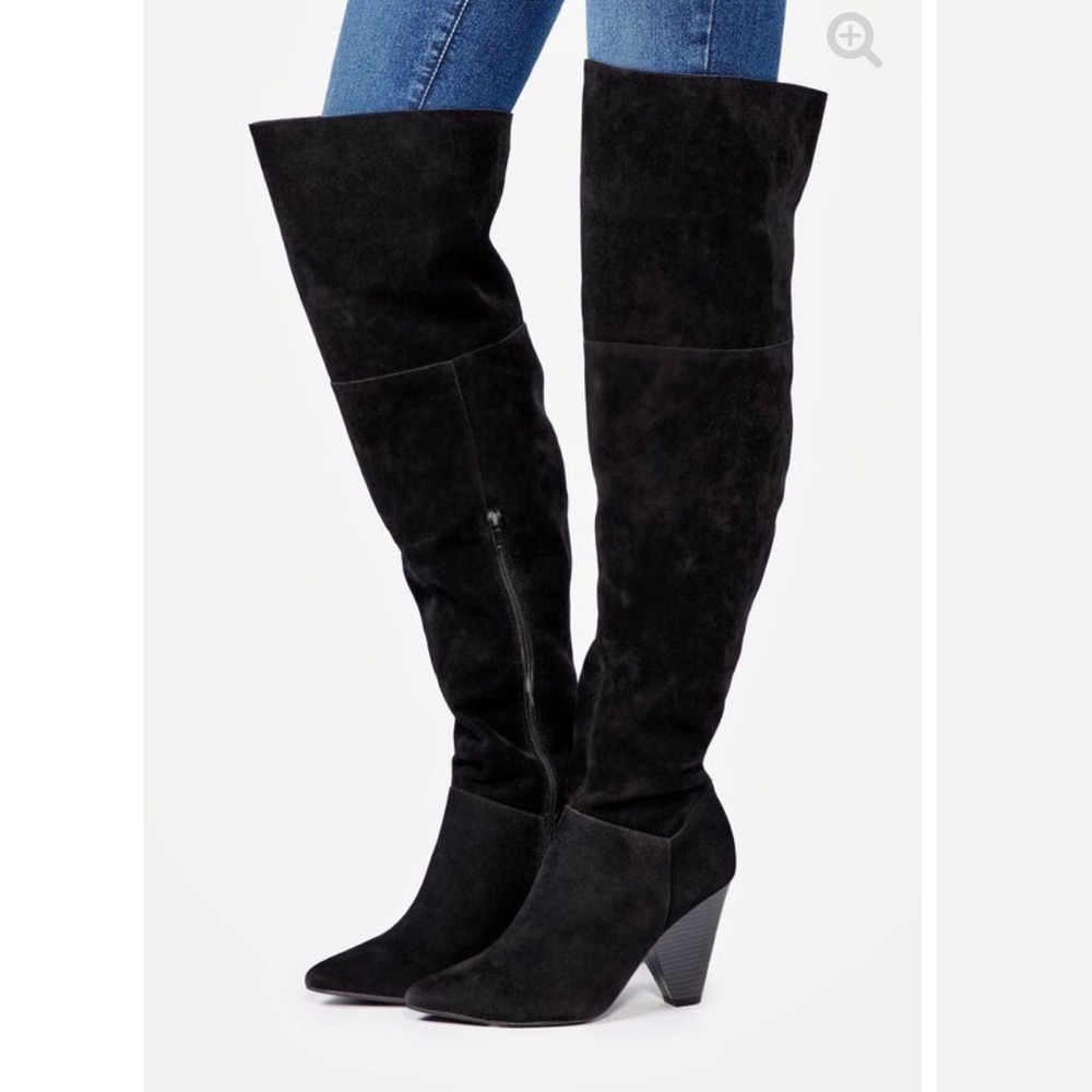 Brand new thigh high healed boot